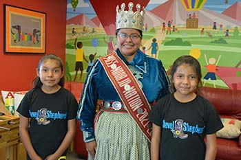 Foster Children Visit Miss Navajo Nation